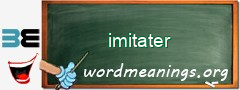 WordMeaning blackboard for imitater